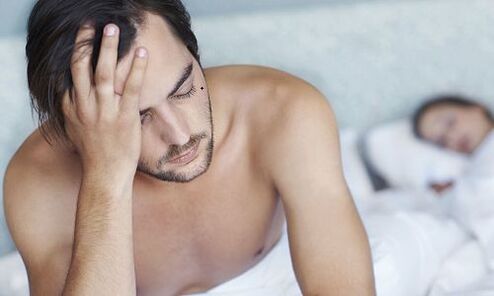 Het gevolg van prostatitis kan een gebrek aan erectiele functie bij mannen zijn